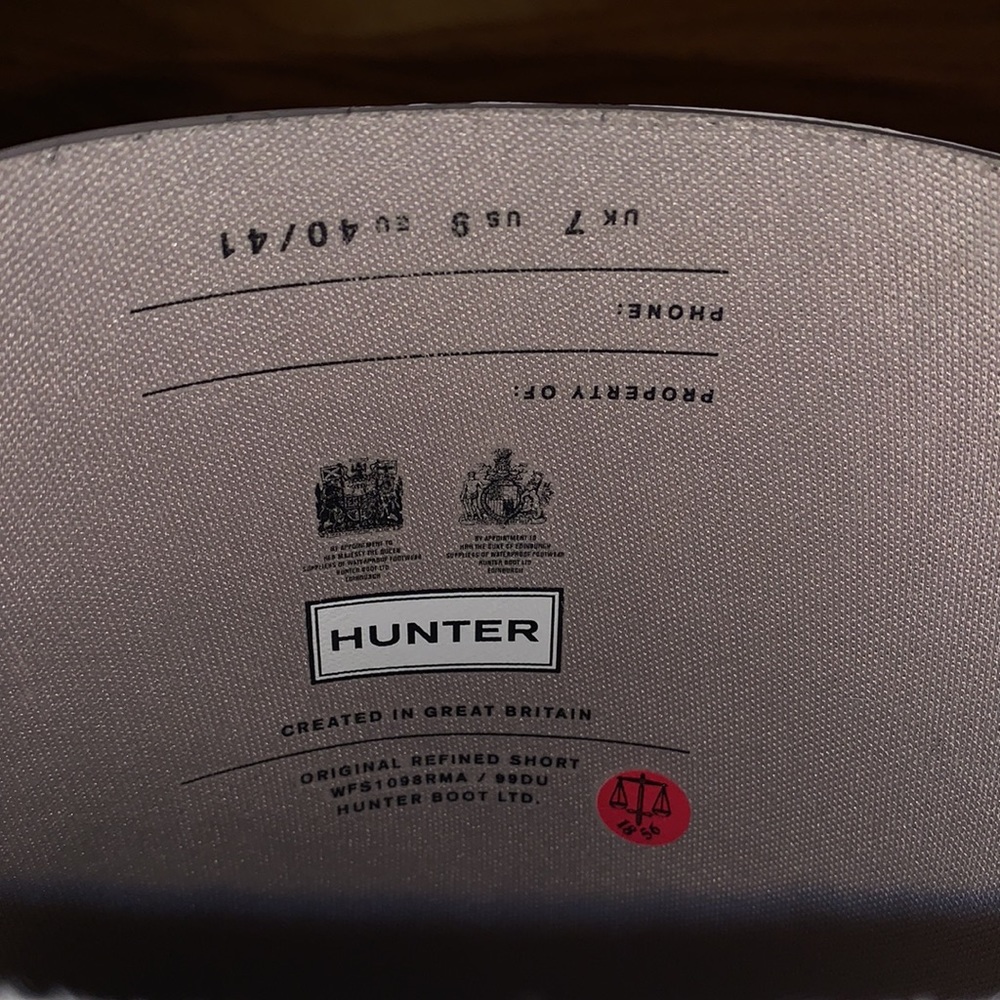 Hunter boots! - Picture 7 of 9